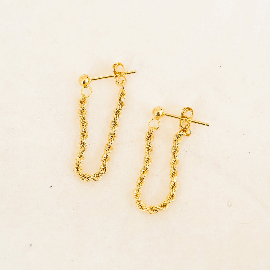 Rope Chain Stud Earrings