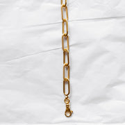 gold chain link bracelet