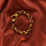 gold chain linked bracelet signoretti clasp