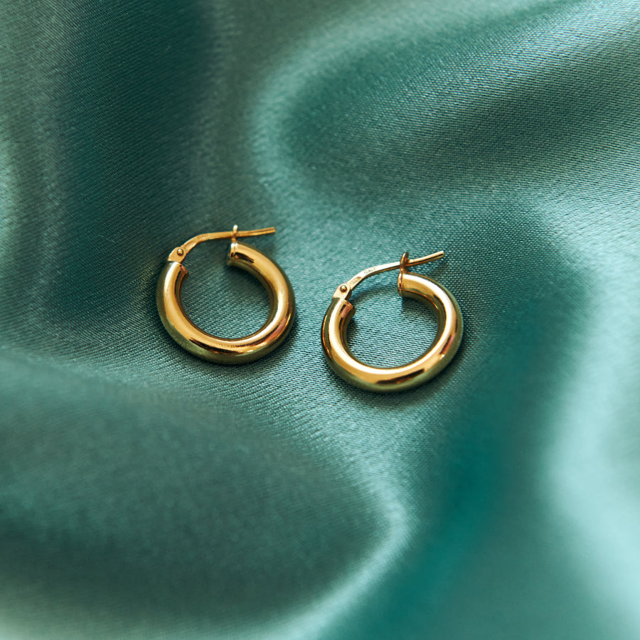 baby gold hoops